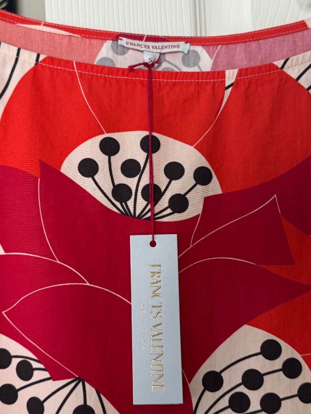 NWT, FRANCES VALENTINE, MINNOW DRESS IN DARLING JAPANESE POPPY PRINT - Picture 5 of 16